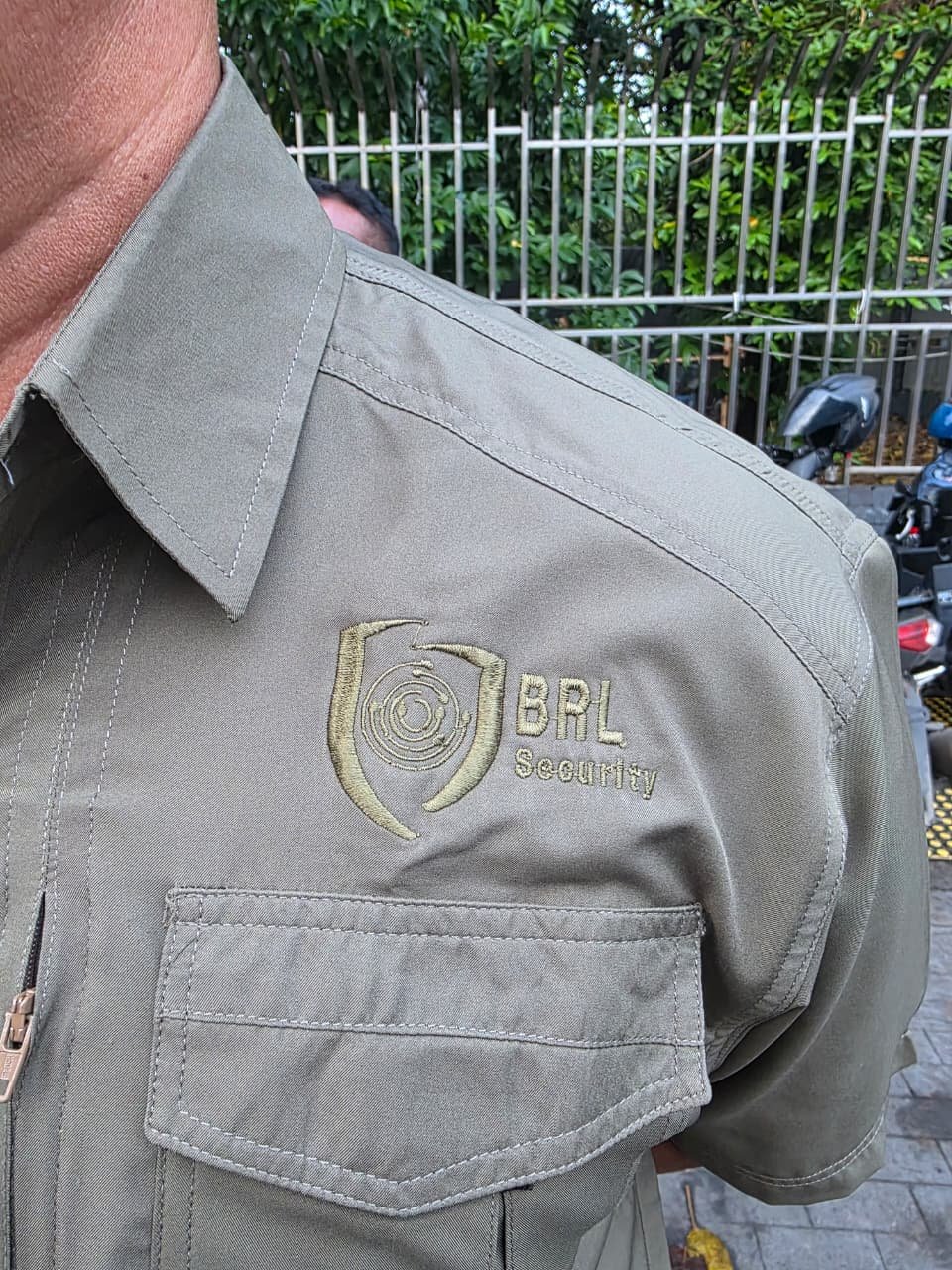 BRL Security field uniform with embroidered logo