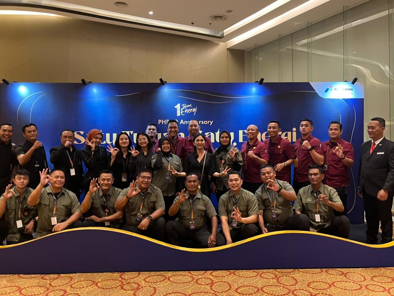 BRL team with organizers at the Pertamina Hulu Rokan 7th anniversary