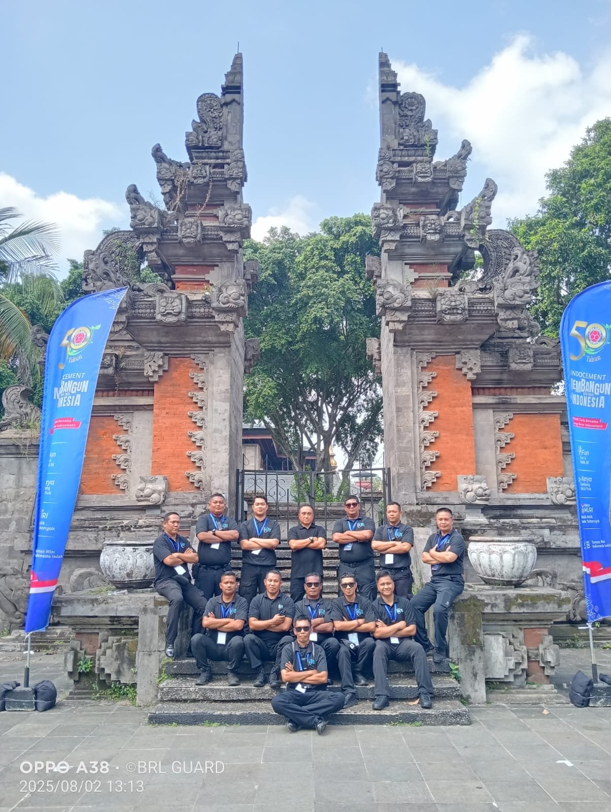 BRL Guard team on duty at the Indocement 50th anniversary, TMII