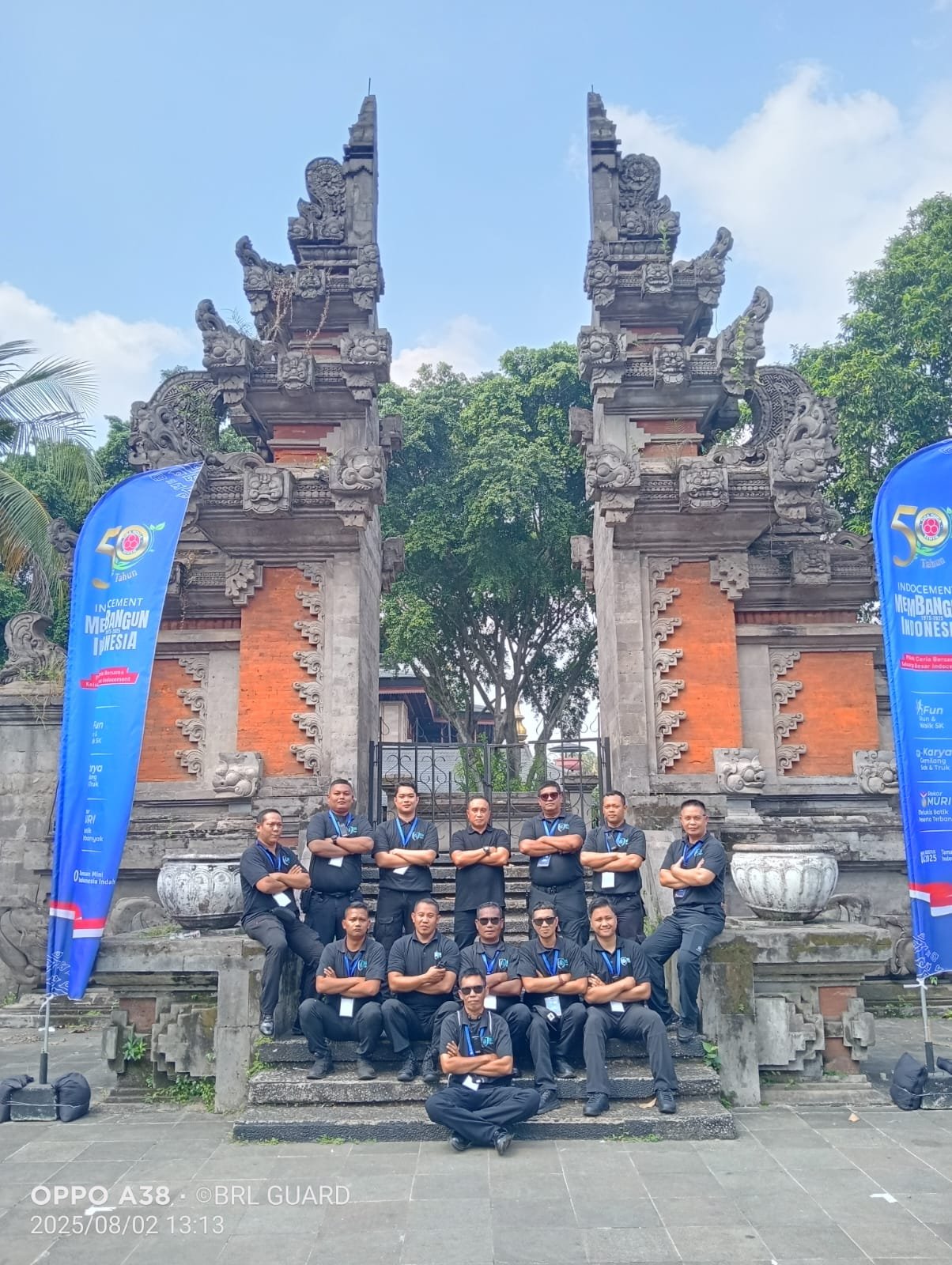 BRL Guard team on watch at the Indocement 50th anniversary outdoor event, TMII